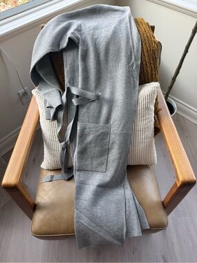 Babaton Light Gray long cardigan
